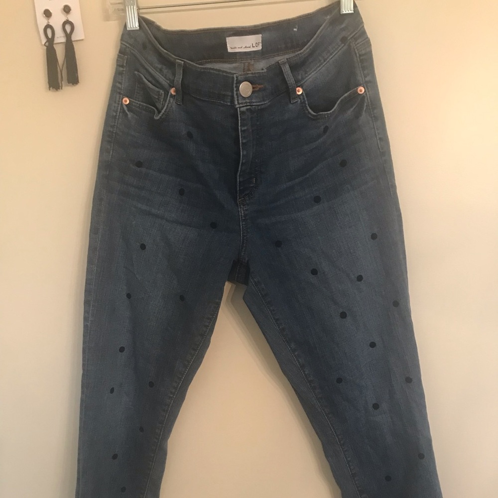 MODERN DOT SKINNY JEANS